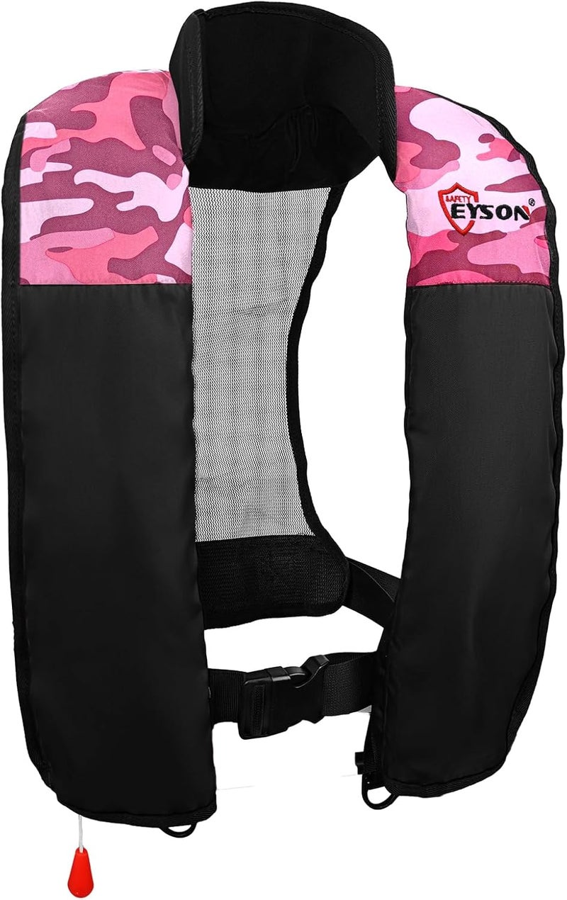 NAUTISHIELD Automatic Inflatable Life Jacket,Preserver PFD for Adults,Life Vest for Adults,Supports Weight up to 330 pounds - Image 1